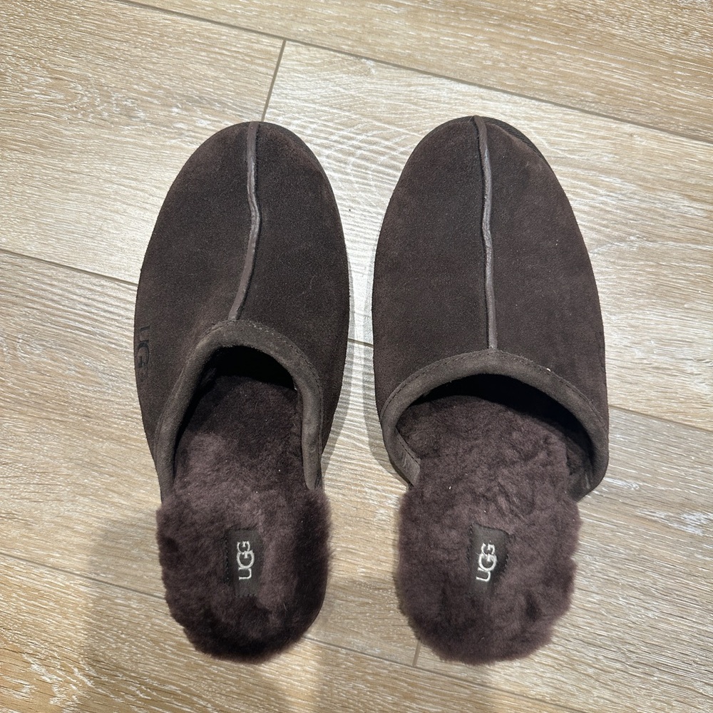 UGG Men's Dark Brown Slip-On Loafers